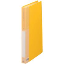 クリヤーブック　A4タテ　40ポケット　背幅26mm　イエロー　1冊