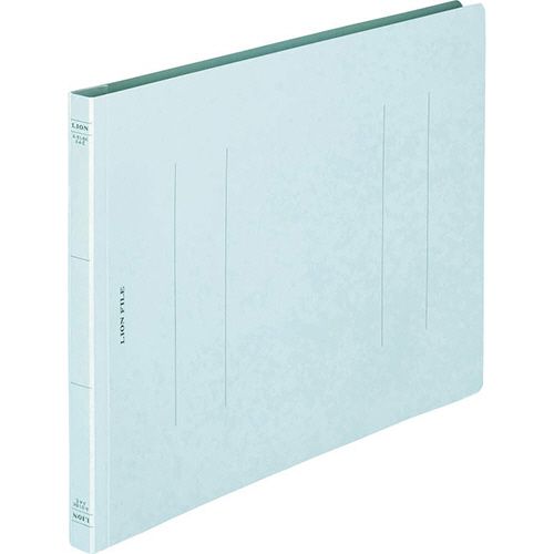 フラットファイル(環境)　樹脂押え具　A4ヨコ　150枚収容　背幅18mm　水　1冊