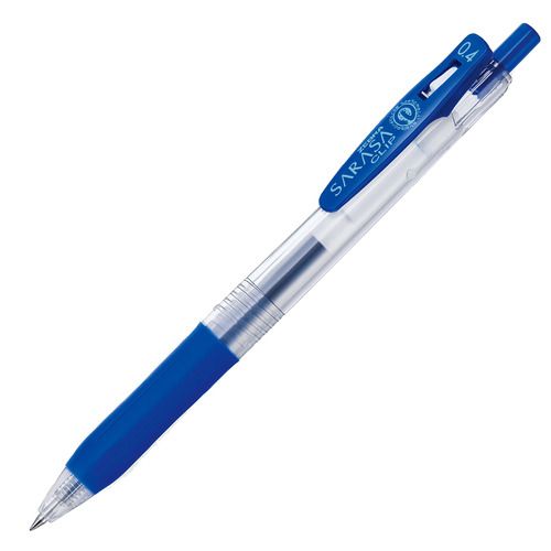 ジェルボールペン サラサクリップ 0.4mm 青 1本