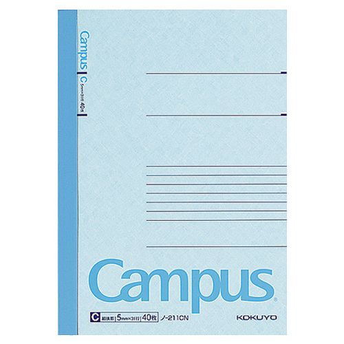キャンパスノート(細横罫) B6 C罫 40枚 1冊