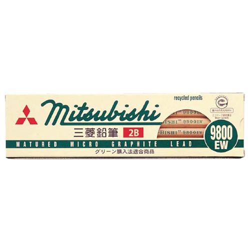 【イージャパンモール】【返品・交換・キャンセル不可】 必ず2通目のメールをご確認ください。 ※本商品は熨斗・包装（ラッピング）はお承り出来ない商品となります。※商品はご注文（ご決済）後、2-5営業日で発送（土・日・祝日除く）となります。※配送業者と契約がないため、送付先が北海道・沖縄・離島の場合キャンセルとさせていただきます。※発送予定日は、在庫がある場合の予定日となります。 ※在庫がない場合には、キャンセルとさせて頂きます。 ※納期が遅れます場合には改めてご連絡させて頂きます。※本商品はメーカー取り寄せ商品となります。 流動在庫となりますためお手配時に在庫がない場合はキャンセルとさせていただきます。 在庫と納期のご確認が必要な場合は事前にお問い合わせください。 ※ご注文確定後でのキャンセルやお届け先の変更等はお承りできませんのでご注意ください。 また、交換・返品はお承りできません。 ※商品のお写真はイメージ画像です。概要 環境保全に配慮したリサイクル鉛筆。 仕様 硬度 2B 色 黒 全長 177.4mm 軸形状 六角軸 重量 59.3g その他仕様 ●サイズ（1ダースあたり）：47.5×177.4×17mm 備考 ※重量は、1ダースあたりの重量です。 JANコード 4902778746066 環境商品 廃木材の再利用100％エコマーク認定番号：18112128 【メーカー・製造または販売元】三菱鉛筆【広告文責】株式会社イージャパンアンドカンパニーズ 072-875-6666《ご注意ください》 ※本商品はキャンセル・返品・交換不可の商品です。 ※商品はご注文後、1週間前後でお届けとなります。 ※商品の性質上、返品・交換・キャンセルはお受けできません。 　不良品、内容相違、破損、損傷の場合は良品と交換いたします。 　但し、商品到着から3日以内にご連絡をいただけない場合、交換いたしかねますのでご注意ください。 ※商品がリニューアルしている場合、リニューアル後の商品にてお届けとなる場合がございます。[関連キーワード：文房具 筆記具 鉛筆 えんぴつ]