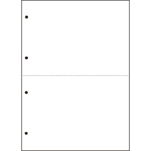 【イージャパンモール】【返品・交換・キャンセル不可】 必ず2通目のメールをご確認ください。 ※本商品は熨斗・包装（ラッピング）はお承り出来ない商品となります。※商品はご注文（ご決済）後、2-3営業日で発送（土・日・祝日除く）となります。※配送業者と契約がないため、送付先が北海道・沖縄・離島の場合キャンセルとさせていただきます。※発送予定日は、在庫がある場合の予定日となります。 ※在庫がない場合には、キャンセルとさせて頂きます。 ※納期が遅れます場合には改めてご連絡させて頂きます。※ご注文確定後でのキャンセルやお届け先の変更等はお承りできませんのでご注意ください。 また、交換・返品はお承りできません。 ※商品のお写真はイメージ画像です。 概要 スマイルシリーズ対応の汎用紙 商品説明 ●A4・2分割・4穴の汎用紙、業務用パック2500枚入です。●罫線と文字を同時に印刷可能なので、印字ずれの心配はありません。●無地なので多用途で使えて便利。●ファイル穴付きで、穴あけ不要、作業効率アップ。 仕様 サイズ A4タテ 寸法 297×210mm ミシン目切り離し後サイズ 148.5×210mm 面付 2面 とじ穴 4穴 とじ穴間隔 80mm 厚み 約0.09mm 白色度 約80％ 対応機種 レーザープリンタ 対応ソフト スマイルシリーズ（ie/AD/is/BS/es/V） その他仕様 ●白紙、2分割●ミシン目入 【広告文責】株式会社イージャパンアンドカンパニーズ 072-875-6666《ご注意ください》 ※本商品はキャンセル・返品・交換不可の商品です。 ※商品はご注文後、1週間前後でお届けとなります。 ※商品の性質上、返品・交換・キャンセルはお受けできません。 　不良品、内容相違、破損、損傷の場合は良品と交換いたします。 　但し、商品到着から3日以内にご連絡をいただけない場合、交換いたしかねますのでご注意ください。 ※商品がリニューアルしている場合、リニューアル後の商品にてお届けとなる場合がございます。[関連キーワード：OAサプライ OA用紙 コンピュータ帳票 汎用紙・共通用紙]【イージャパンショッピングモール】内のみのお買い物は、送料一律でどれだけ買っても同梱する事が出来ます。※ただし、一部地域（北海道・東北・沖縄）は除きます。※商品に記載されています【イージャパンショッピングモール】の表記を必ずご確認下さい。【イージャパンショッピングモール】の表記以外で記載されている商品に関しまして、一緒にお買い物は出来ますが、別途送料を頂戴します。また、別便でのお届けとなりますのでご了承下さい。※全商品、各商品説明に記載されています注意書きを必ずお読み下さい。※それぞれの【○○館】ごとに、送料等ルールが異なりますので、ご注意下さい。※ご注文確認メールは2通送信されます。送料等の変更がございますので、当店からのご注文確認メール（2通目)を必ずご確認ください。