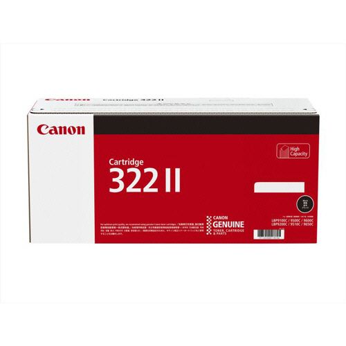 CANON - トナーカートリッジ322II CRG?322IIBLK ブラック 大容量 2653B001 1個
