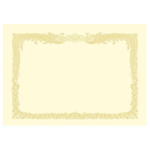 ササガワ タカ印 OA賞状用紙 クリーム A3 タテ書用 1パック(10枚)