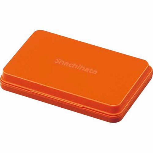 スタンプ台　中形　朱色　1個