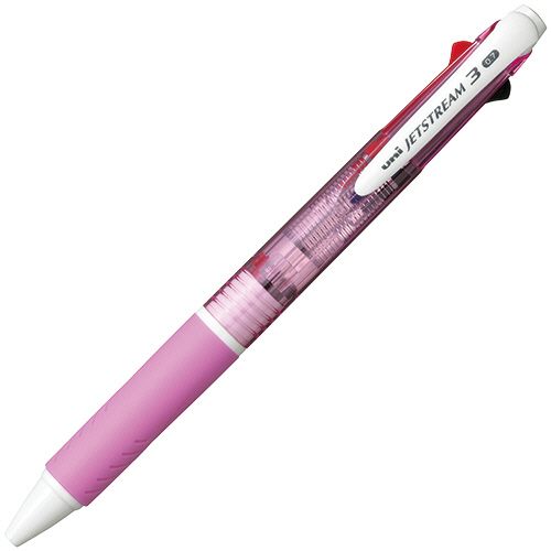 三菱鉛筆 - ジェットストリーム　3色ボールペン　0.7mm　(軸色:ピンク)　1本