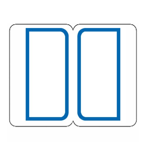 Rakuten - インデックスラベル　小　18×25mm　青枠　1パック(352片:16片×22シート)