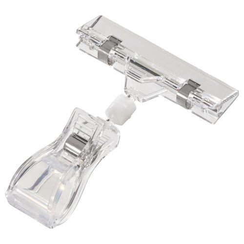 Clip & Clip, W80 x H104mm, Transparent, 1 pack (5 pieces)