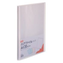 A4 Size - クリアファイル　A4タテ　20ポケット　背幅14mm　クリア　1セット（10冊）