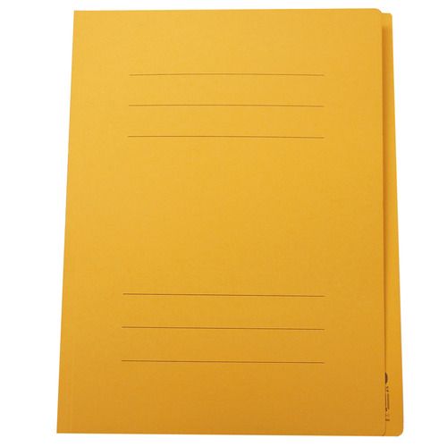 Rakuten - フラットファイルJ　A4タテ　150枚収容　背幅18mm　イエロー　1セット(100冊)