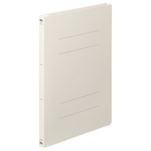 フラットファイル(PP)A4タテ150枚収容背幅17mmオフホワイト　1セット(25冊:5冊x5パック)