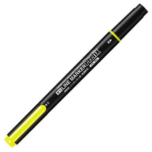 【イージャパンモール】【返品・交換・キャンセル不可】 必ず2通目のメールをご確認ください。 ※本商品は熨斗・包装（ラッピング）はお承り出来ない商品となります。※商品はご注文（ご決済）後、5-7営業日後で発送（土・日・祝日除く）となります。※配送業者と契約がないため、送付先が北海道・沖縄・離島の場合キャンセルとさせていただきます。※発送予定日は、在庫がある場合の予定日となります。 ※在庫がない場合には、キャンセルとさせて頂きます。 ※納期が遅れます場合には改めてご連絡させて頂きます。※本商品はメーカー取り寄せ商品となります。 流動在庫となりますためお手配時に在庫がない場合はキャンセルとさせていただきます。 在庫と納期のご確認が必要な場合は事前にお問い合わせください。 ※ご注文確定後でのキャンセルやお届け先の変更等はお承りできませんのでご注意ください。 また、交換・返品はお承りできません。 ※商品のお写真はイメージ画像です。概要 【詰替タイプ】本体軸・キャップ・尾栓にPP再生材、クリップにABSの再生材を使用。 商品説明 ●ノーカーボン紙やファクシミリ感熱紙に書いても変色しにくい、OA対応タイプ。●水に強く、鮮やかな発色。●中字角芯と細字の使い分けができるツインタイプ。●ケースにはポリオレフィン樹脂を使用。 仕様 タイプ 詰替タイプ インク種類 水性顔料 インク色 イエロー 芯の太さ 中字・細字 芯形状 中字：角芯、細字丸芯 線幅 中字：4.0mm、細字：0.8mm 全長 138mm 軸径 11mm 対応カートリッジ なし 材質 軸・キャップ・先栓：R-PP、クリップ：R-ABS 重量 8g シリーズ名 プリフィクス JANコード 4901480477534 環境商品 プラスチックの再利用70％エコマーク認定番号：17112130 【メーカー・製造または販売元】コクヨ【広告文責】株式会社イージャパンアンドカンパニーズ 072-875-6666《ご注意ください》 ※本商品はキャンセル・返品・交換不可の商品です。 ※商品はご注文後、1週間前後でお届けとなります。 ※商品の性質上、返品・交換・キャンセルはお受けできません。 　不良品、内容相違、破損、損傷の場合は良品と交換いたします。 　但し、商品到着から3日以内にご連絡をいただけない場合、交換いたしかねますのでご注意ください。 ※商品がリニューアルしている場合、リニューアル後の商品にてお届けとなる場合がございます。[関連キーワード：文房具 筆記具 蛍光ペン 蛍光ペン 本体]