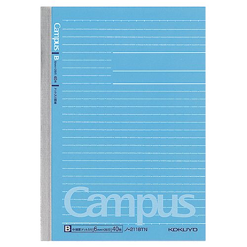 【イージャパンモール】【返品・交換・キャンセル不可】 必ず2通目のメールをご確認ください。 ※本商品は熨斗・包装（ラッピング）はお承り出来ない商品となります。※商品はご注文（ご決済）後、2-3営業日で発送（土・日・祝日除く）となります。※配送業者と契約がないため、送付先が北海道・沖縄・離島の場合キャンセルとさせていただきます。※発送予定日は、在庫がある場合の予定日となります。 ※在庫がない場合には、キャンセルとさせて頂きます。 ※納期が遅れます場合には改めてご連絡させて頂きます。※ご注文確定後でのキャンセルやお届け先の変更等はお承りできませんのでご注意ください。 また、交換・返品はお承りできません。 ※商品のお写真はイメージ画像です。 概要 流行の特殊罫ノートを使ってみよう！ 商品説明 ●「美しく書く」をサポートするドット入罫線。 仕様 サイズ B6 寸法 タテ182×ヨコ128mm 製本様式 無線とじ 枚数 40枚 罫 B罫 罫幅 6mm 行数 26行 材質 中紙：上質紙（森林認証紙） 重量 79g 備考 ※メーカーの都合により、パッケージおよび仕様が変更になる場合がございます。 JANコード 4901480258003 【メーカー・製造または販売元】コクヨ【広告文責】株式会社イージャパンアンドカンパニーズ 072-875-6666《ご注意ください》 ※本商品はキャンセル・返品・交換不可の商品です。 ※商品はご注文後、1週間前後でお届けとなります。 ※商品の性質上、返品・交換・キャンセルはお受けできません。 　不良品、内容相違、破損、損傷の場合は良品と交換いたします。 　但し、商品到着から3日以内にご連絡をいただけない場合、交換いたしかねますのでご注意ください。 ※商品がリニューアルしている場合、リニューアル後の商品にてお届けとなる場合がございます。[関連キーワード：文房具 ノート・紙製品 ノート ノート　B6]【イージャパンショッピングモール】内のみのお買い物は、送料一律でどれだけ買っても同梱する事が出来ます。※ただし、一部地域（北海道・東北・沖縄）は除きます。※商品に記載されています【イージャパンショッピングモール】の表記を必ずご確認下さい。【イージャパンショッピングモール】の表記以外で記載されている商品に関しまして、一緒にお買い物は出来ますが、別途送料を頂戴します。また、別便でのお届けとなりますのでご了承下さい。※全商品、各商品説明に記載されています注意書きを必ずお読み下さい。※それぞれの【○○館】ごとに、送料等ルールが異なりますので、ご注意下さい。※ご注文確認メールは2通送信されます。送料等の変更がございますので、当店からのご注文確認メール（2通目)を必ずご確認ください。