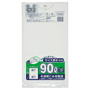 容量表示入りポリ袋 乳白半透明 90L 1セット(300枚:10枚×30パック)(3)