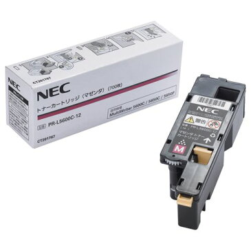 【キャッシュレス5％還元】NEC トナーカートリッジ マゼンタ PR-L5600C-12 1個