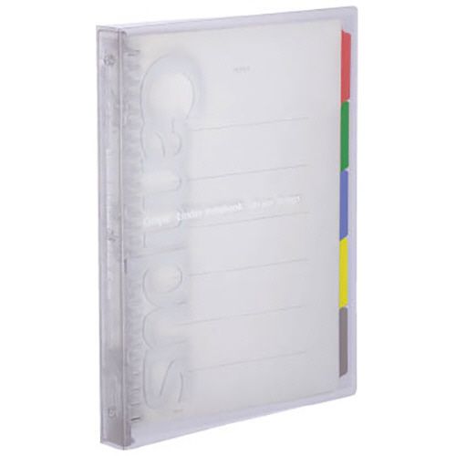 キャンパス　スライドバインダー(ミドルタイプ)PP表紙　B5タテ26穴　100枚　背幅29mm　透明　1冊