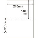 ミシン目入り用紙 (白紙・A4) 2分割・穴なし 1冊(100枚)