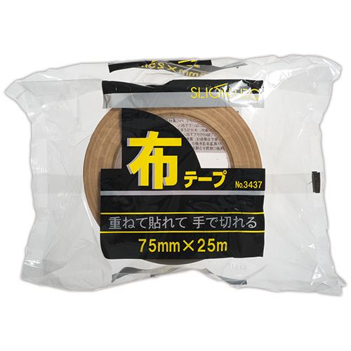 布テープ No.343720 75mm×25m 厚み0.24mm 1セット(24巻)