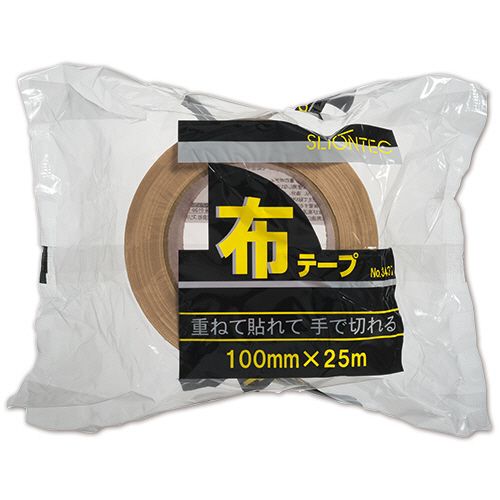 Cloth Tape - 布テープ　No.343720　100mm×25m　厚み0.24mm　1セット(18巻)