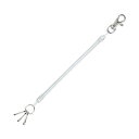 コイルキーチェーン 14?50cm クリア 1個