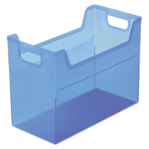 Magazine Boxes - キャパティEW4　ファイルボックス　A4ヨコ　背幅162mm　クリアブルー　1個