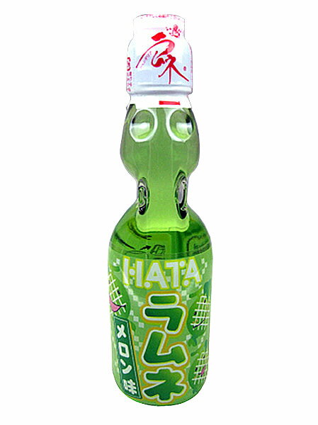 【送料無料】ハタ鉱泉(株)　瓶ラムネ　メロン味　200ml　×30本【代引不可】【イージャパンモール】