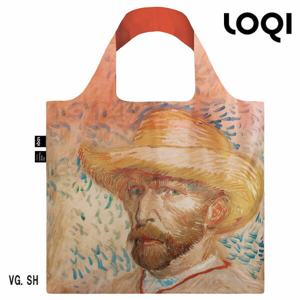 ローキー LOQI ローキー　eco-bag エコバッグ　Museum collection　VG.SH　VAN GOGH　Self-Portrait with Straw Hat,1887