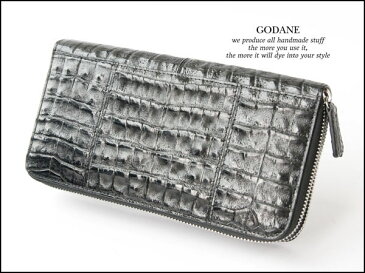 GODANE ゴダン spcw8085cp.Bellyjoint カイマンクロコベリー革 オガナイザー・ミニクラッチバッグ