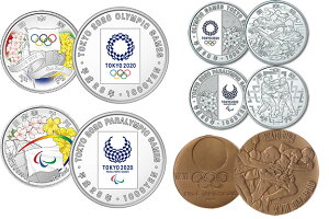 【造幣局発行】 1964年東京オリンピック、2020 年東京オリンピック・パラリンピック プレミアム記念貨幣＋メダルセット