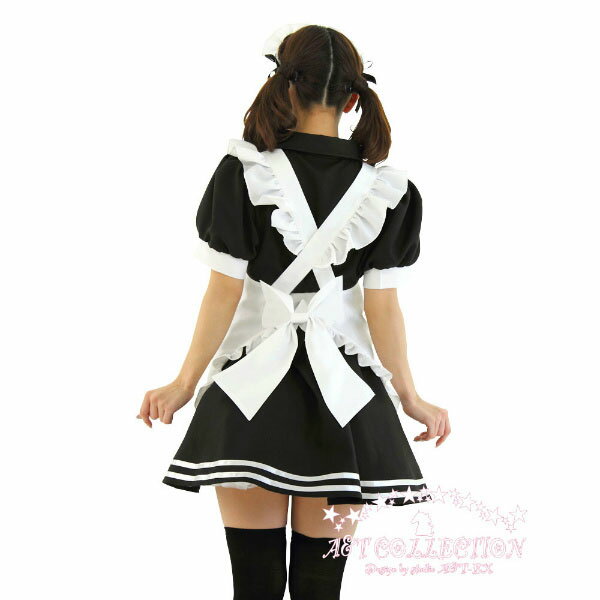コスプレ メイド服 送料無料 【ロイヤルキトゥンメイド （Mサイズ）女性用】 【送料無料】【ポイント 倍】どの角度から見ても激カワ！黒×白、定番カラーのメイドコスチューム！tam22889