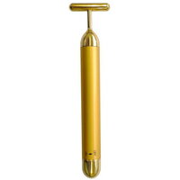 美顔器 スティック ローラー 防水 美肌 送料無料【24金電動美顔器 BEAUTY STICK】【送料無料】【ポイント 倍~10倍】2~3分位を目安にリラックスしながら、いつでもどこでも気軽にスキンケアができます。 mate