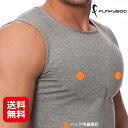 マッチョtシャツ 筋肉シャツ 着るだけ マッチョ 筋肉 送料無料【Funkybod(ファンキーボッド)スリーブレス】【送料無料】【ポイント 倍】ブラック グレー ホワイト 男性用補正インナー 筋肉質 おもしろ tシャツ マッスル インナー as