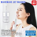 口腔洗浄器 防水 持ち運び 携帯用 電動歯ブラシ 水圧 歯垢除去【WAVEWAVE JET WASHER】【送料無料】【ポイント 2倍~5倍】ウォーターフロス 水 噴射 歯ブラシ ジェット水流 歯磨き dap(2)