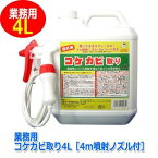 カビ取り コケ取り スプレー 壁 墓石 洗剤 除菌 コケ カビ 除去【コケカビ取り 4L】【送料無料】【ポイント 2倍】建造物についた美観を損なう青ゴケを簡単除去！ is spc