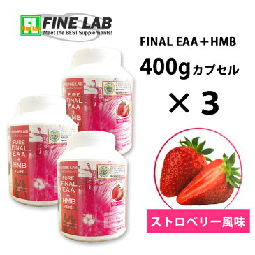 送料無料 ファインラボ ファイナルEAA+HMB VER2 400g×3個 国産 必須アミノ酸 筋トレ バルクアップ アンチカタボリック トレーニング サプリメント 野球 ボディメイク FINELAB ボディビル ウェイトリフティング 減量 学生 高校生 中学生