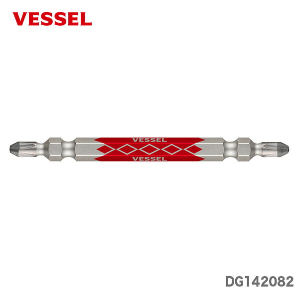 〈ベッセル〉ダイヤモンド剛彩ビット　DG142082 VESSEL　ダイヤモンド剛彩ビット　DG142082(+2×82　1本)ダイヤモンド粒子でガッチリ食いつく！ 《仕様》 図表にて、『品名・品番・サイズ・JANコード』等よりご確認ください。（※図表は、メーカー公表の物を流用しております。当店にて取扱いの無い品も、含まれる場合がございます。） 【在庫がある場合】価格下の出荷予定に従い発送します1