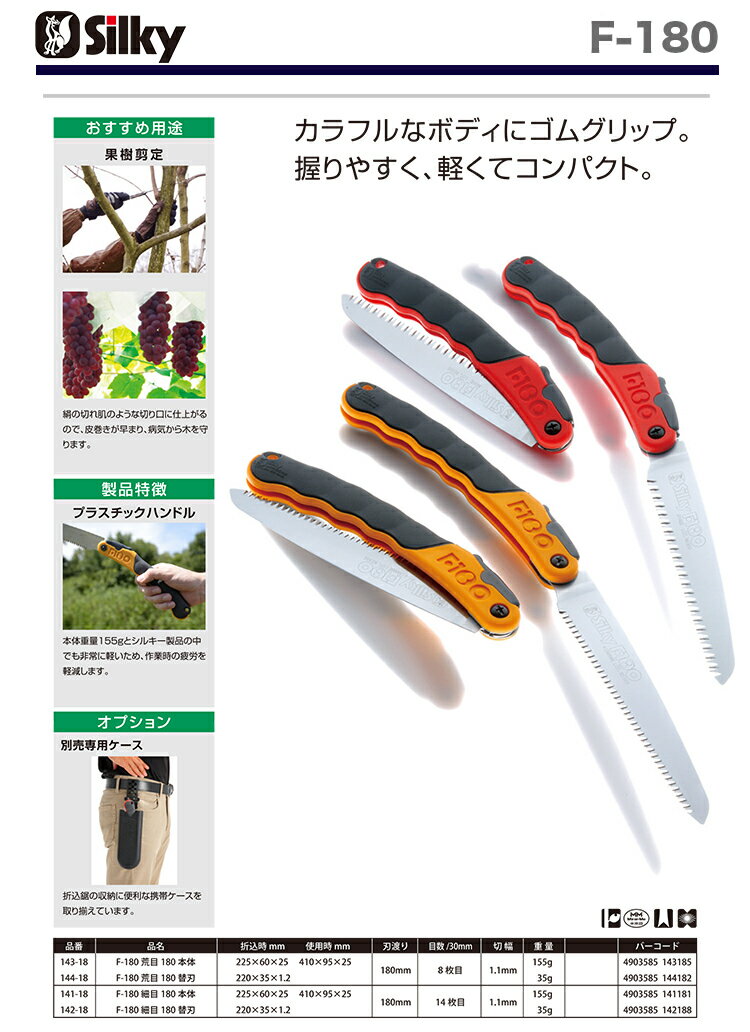 〈シルキー〉　 F−180　細目 180　 141-18 2