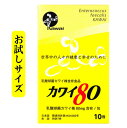 【送料190円】Kawai カワイ80 お試しサイズ 乳酸球菌 カワイ株 80mg含有/包 10包入り 河合康雄 河合乳酸球菌研究所 Kawai80 正規代理店