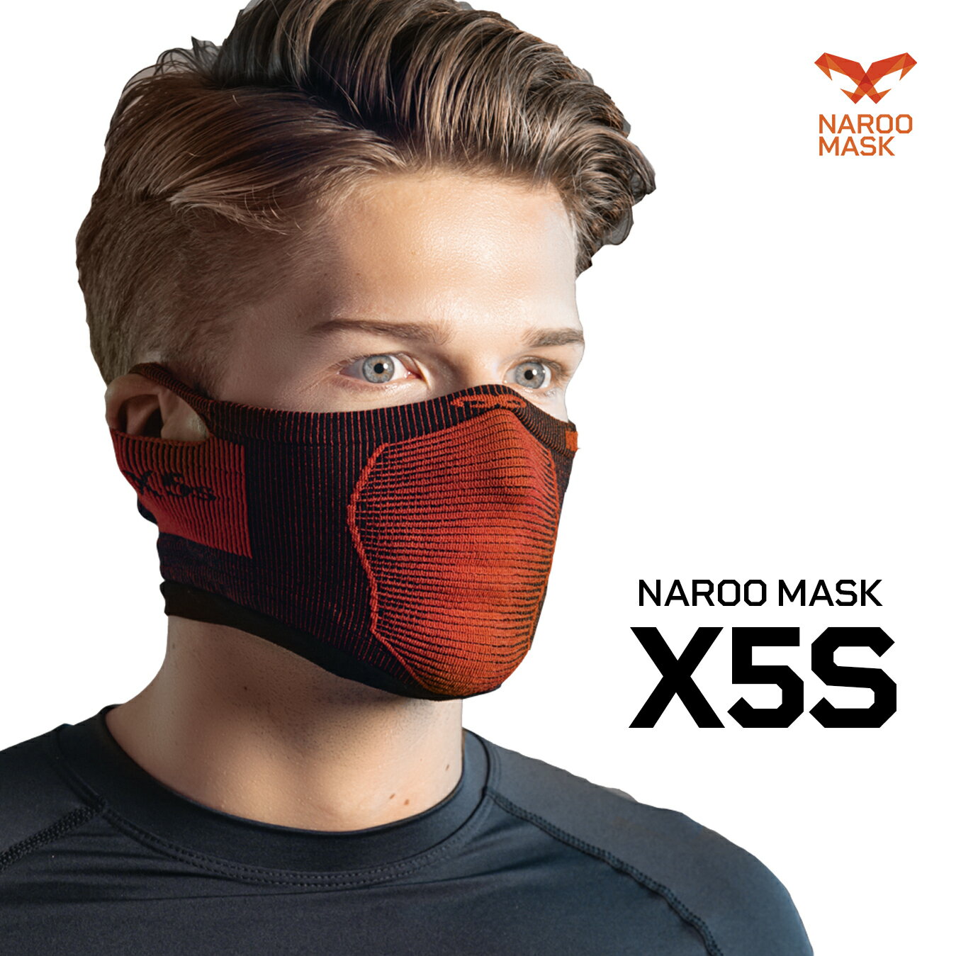 スポーツマスク ランニングマスク フィットネスクラブマスク Naroo Mask X5sスポーツ用 フェイスマスク 日焼け予防 UVカット 暴風 スギ・ヒノキ花粉対策 防寒 男女兼用 自転車用 紫外線対策 虫…