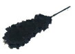 ■フェザーダスター・ダチョウ：染色黒色・フロス羽毛（南アフリカ） 　Feather duster ostrich: dyeing black floss feather (South Africa) ・品番　　V96200014 ・サイズ　全長約108cm　毛長さ約83cm ・特徴　　ボディーを傷つけない良質の羽毛を使用 ・その他　全長及び毛長さは目安です。 　　　　　羽毛の種別及び生産国は平成22年2月現在のものです。 　　　　　グリップ（柄）は全てプラスチック製です。