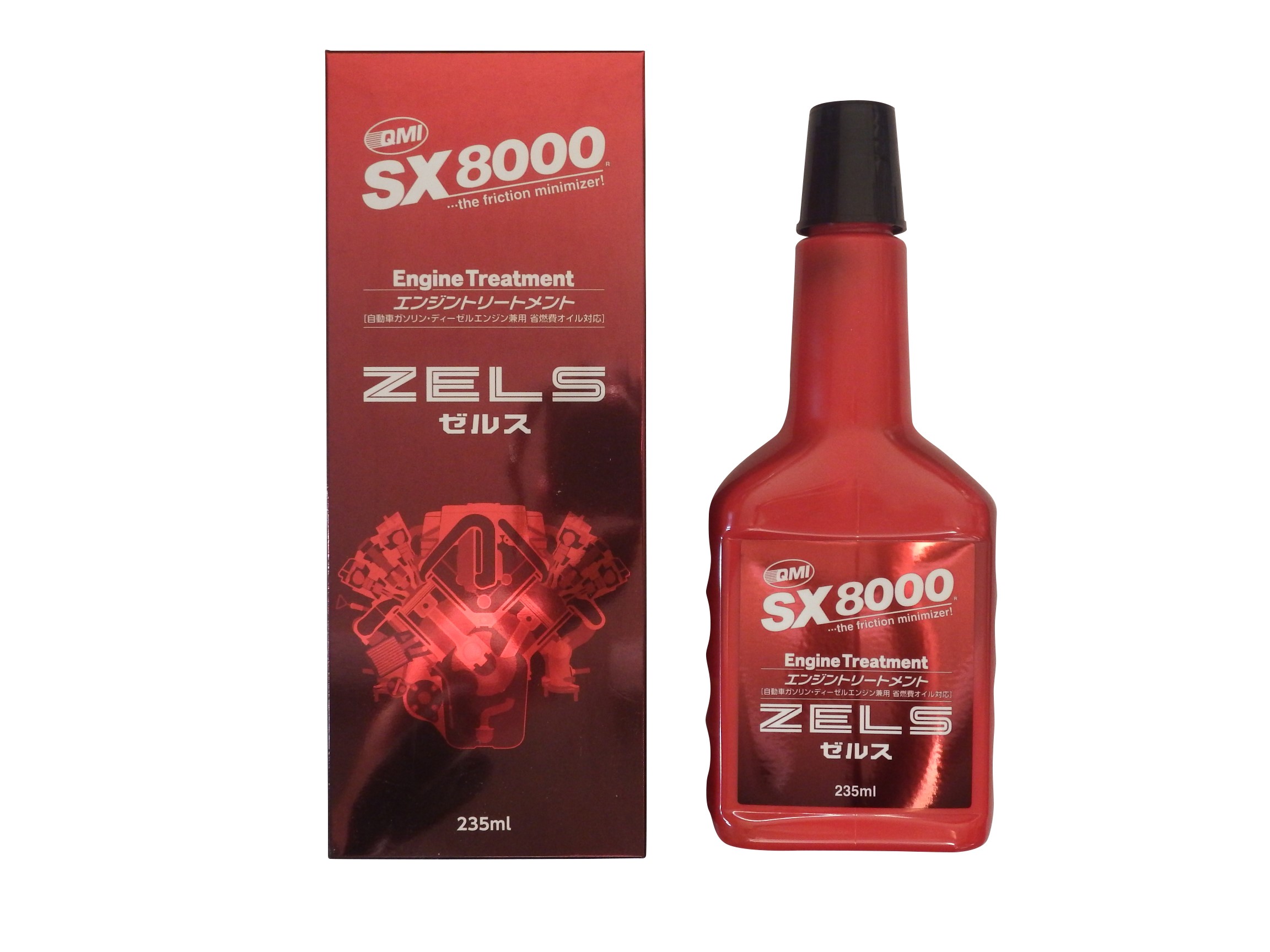 トヨタ タクティー エンジンオイル QMI製 SX8000 ZELS ゼルス SX8-Z235（235ml）