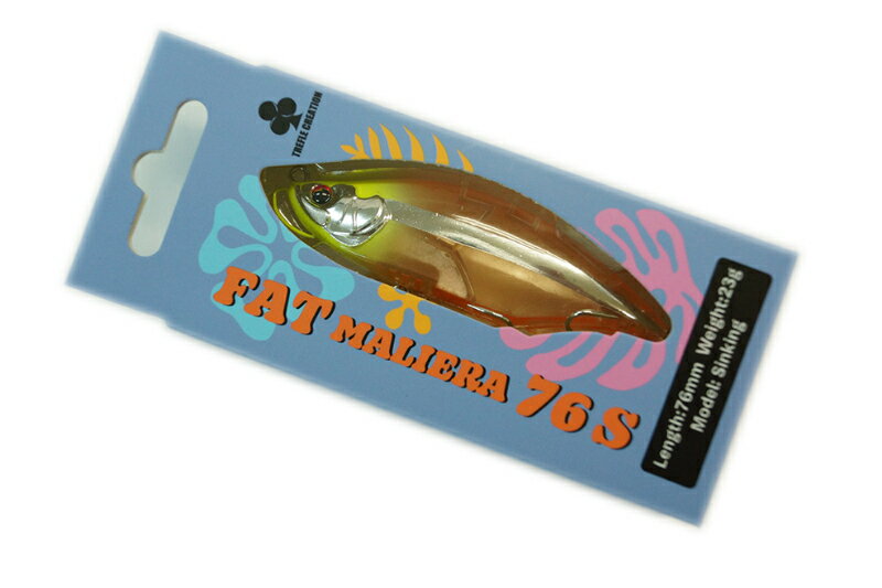 乐天商城 - トレフルクリエーション ファットマリエラ 76S FAT MALIERA 76mm 23g シンキング #風来スパークレモンティー