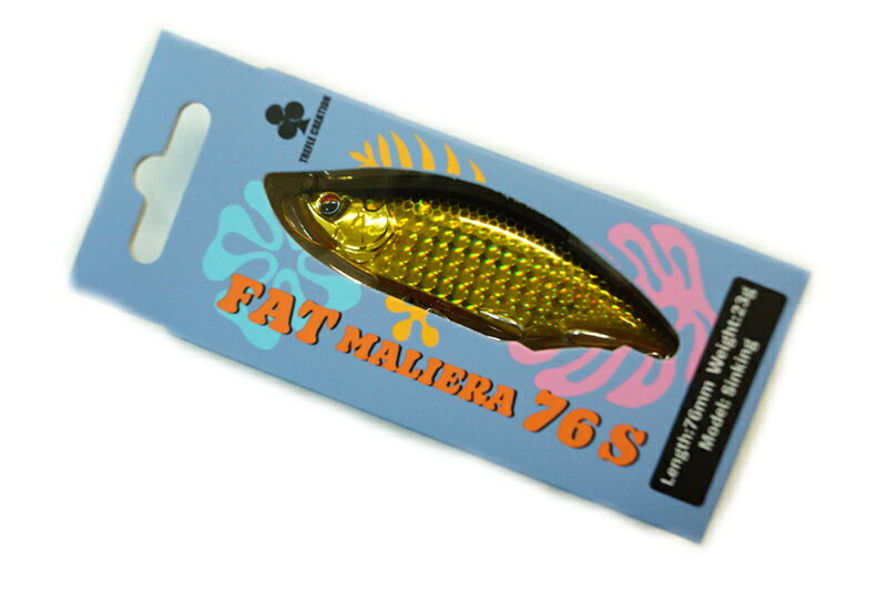 樂天商城 - トレフルクリエーション ファットマリエラ 76S FAT MALIERA 76mm 23g シンキング #レンズ黒金