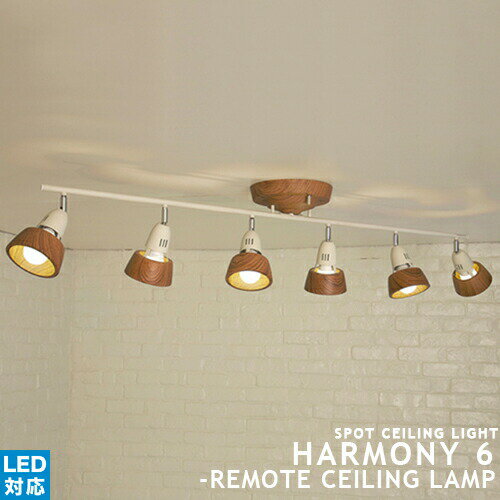 HARMONY 6：ハーモニー6 remote ceiling lamp シーリングライト 6灯 リモコン リビング用 居間用 LED対応 スポットライト おしゃれ 照明 ライト 明るい 8畳用 10畳用 ナチュラル モダン 西海岸 ビンテージ 北欧 間接照明 ARTWORKSTUDIO アートワークスタジオ (CP4 (PX10