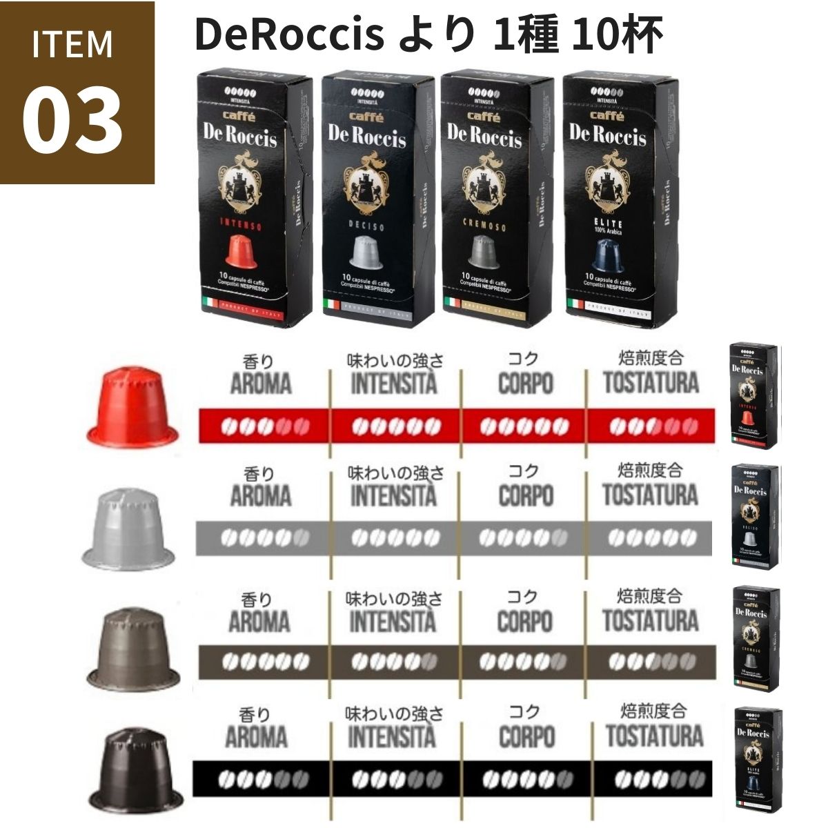 1000円ポッキリ送料無料お試し10杯分ネスプレッソカプセルコーヒー1箱(計10カプセル)イタリア製ネスプレッソ互換カプセル「DolceVita」MadeinItaly