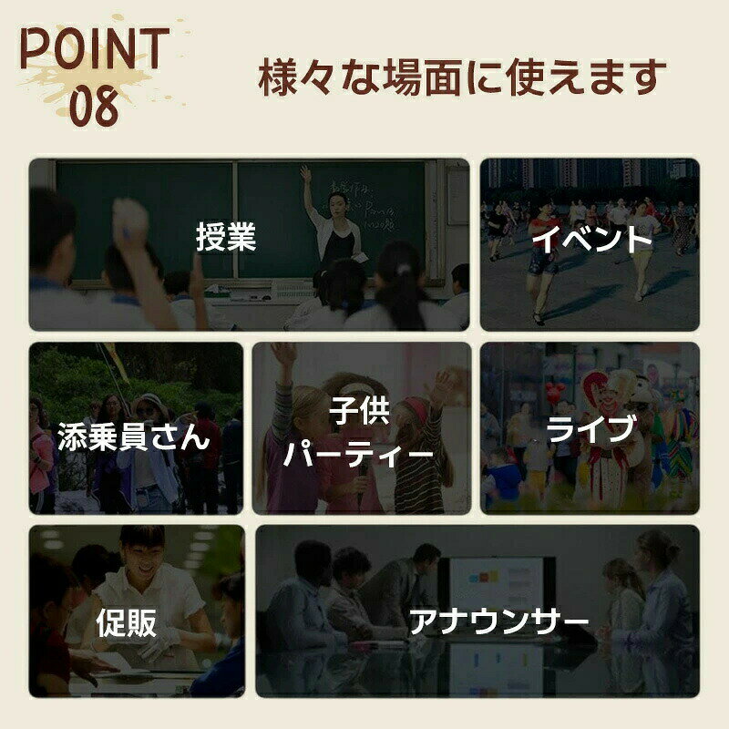 JAPAN EDENのカラオケマイク カラオケセット 家庭用 ワイヤレスマイク スピーカーセット 拡声器 Bluetooth 対応 大容量バッテリー内蔵 ポータブルスピーカー ワイヤレスマイク2本 変音機能 TF/USB/AUXに対｜アングル2