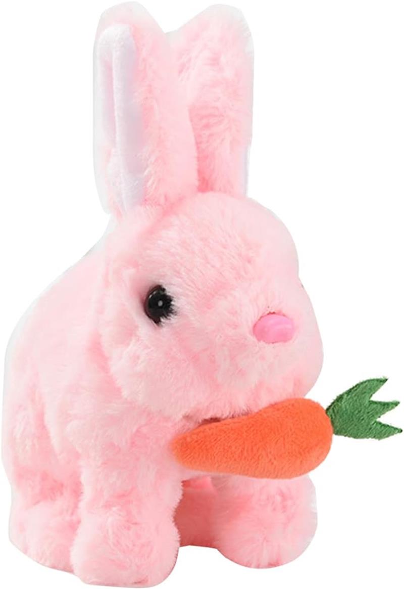 おもちゃ ウサギ 電動おもちゃ 電動動物 電動ぬいぐるみ 動くぬいぐるみ ぬいぐるみ 動くウサギ お世話 入園 お祝い ひな祭り ふわふわ 子供 キッズ 誕生日 プレゼント ギフト 電池別売り
