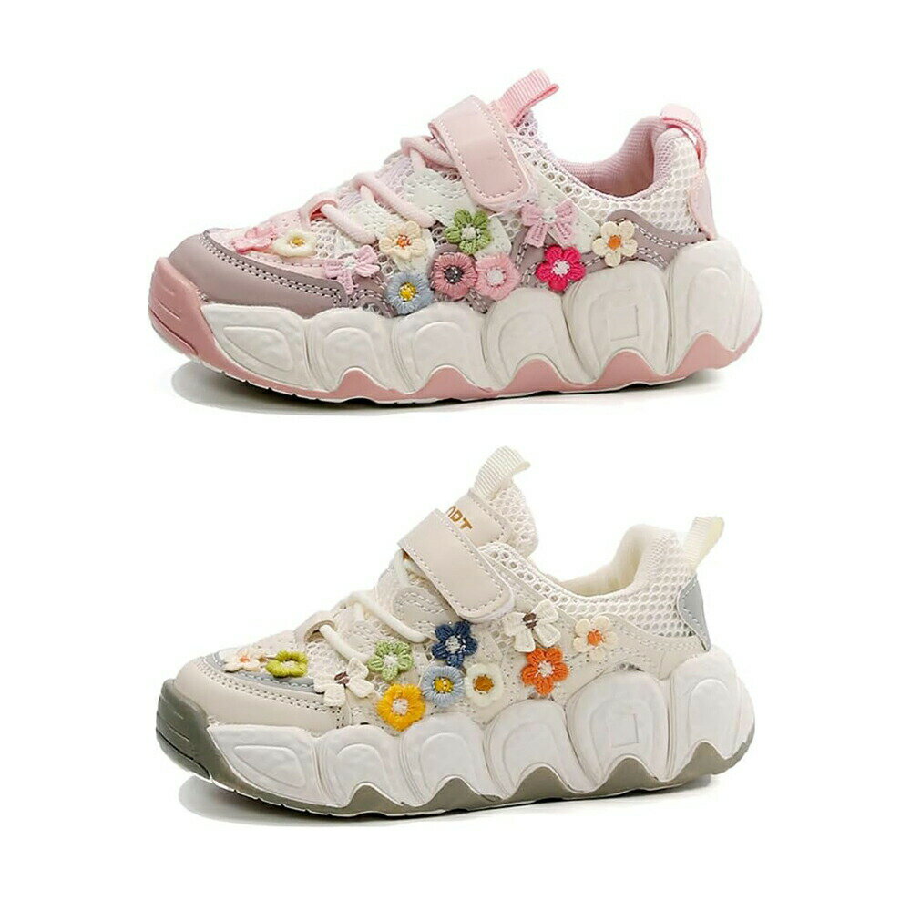 楽天JAPAN EDENキッズシューズ 女の子 スニーカー 人気 子供靴 マジックテープ 運動靴 ジュニア スポーツシューズ 幅広 ランニング ウォーキング アウトドア 柔軟 滑り止め 軽量 通学靴 通園 日常着用 小学生 誕生日 プレゼント 16.0cm-22.5cm