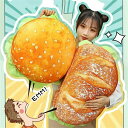 最安値挑戦/ハンバーガー型 抱き枕 パン トースト本物そっくり ソファー クッション 座布団 雑貨 撮影道具 おしゃれ 子供 友達 贈り物 飾り物 プレゼント