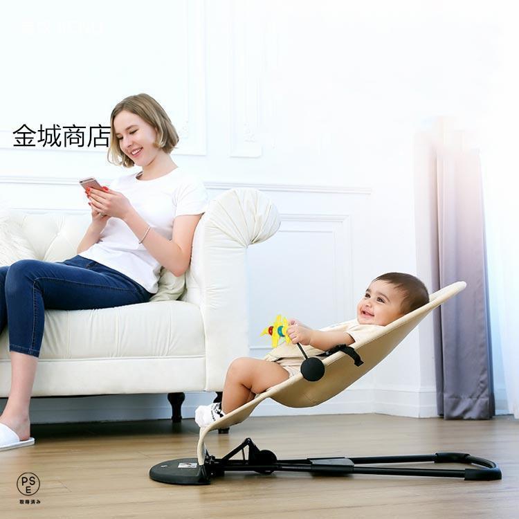 バウンサー 新生児 キルト ベビーバウンサー 折りたたみ 洗える 洗濯可 お昼寝 赤ちゃん ゆりかご ベビー チェア ベビーラック 角度3段階調節可能